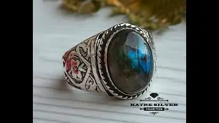 Unique Natural Labradorite Handmade Ring Labradorite Ring Gemstone Ring Labradorite Jewelry Silver R