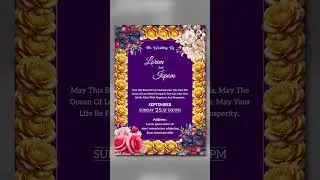 Wedding Invitation Card cdr File Free Download | Wedding  Card cdr Free Download #shanitechguide