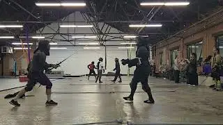 HEMA Longsword Sparring @ THC Jordan/Devin - April 21st, 2025