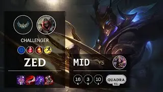 Zed Mid vs LeBlanc - EUW Challenger Patch 12.2