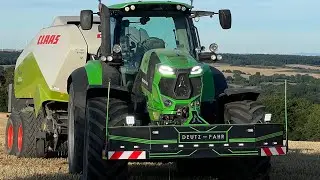 🌾 🤓 MOISSON EPANDAGE D&Eacute;CHAUMAGE PRESSAGE en FULL DEUTZ ! 💨