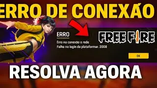 ERRO DE CONEX&Atilde;O NO FREE FIRE! FALHA NO LOGIN DA PLATAFORMA E N&Atilde;O ENTRA NO FF (RESOLVIDO)