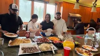Así disfrutamos el desayuno 🍳 🥞☕️en la cabaña estilo mexicano 