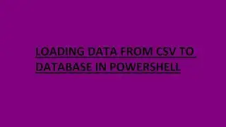 BTEQ import: PowerShell