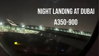 Full Landing Approach & Touchdown: Finnair A350-900 at Dubai International Airport.