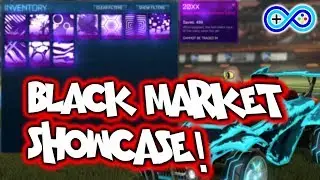 All BLACK MARKET DECALS! Rocket League Inventory Showcase!