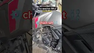 ⚙️TVS apachee 🚀 chainset ⛓️ price 1399 #tvsapachertr1604vbs6 #tvsapache #mywork #genuine #motercycle
