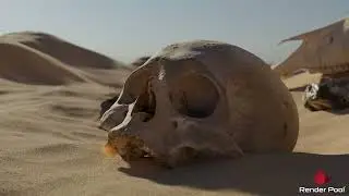 Desert Skulls Blender Cycles scene Rendered on Renderpool