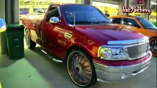 Candy Red Ford F-150 on 28