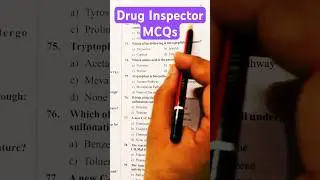 Drug Inspector MCQs: 20 #shorts #pharmacy #pharmacist #gpat #druginspector #niperexam #study #mcqs