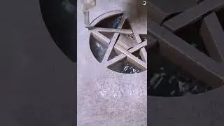 Proses pembentukan keramik menggunakan mesin penyemprot air tekanan tinggi #shorts