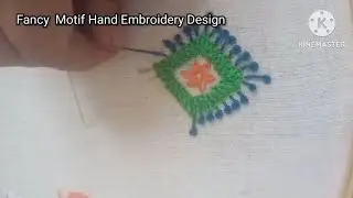 Fancy Motif Hand Embroidery Design
