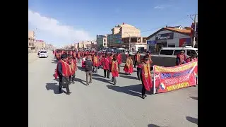 Los Ponchos Rojos iniciaron su marcha hacia La Paz