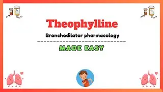 Theophylline pharmacology (methylxanthines), asthma drugs pharmacology, pharmacology made easy