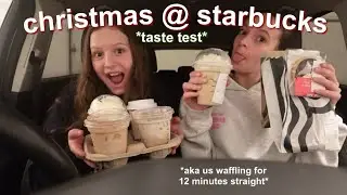 TRYING THE STARBUCKS CHRISTMAS MENU ITEMS!! | *taste test*