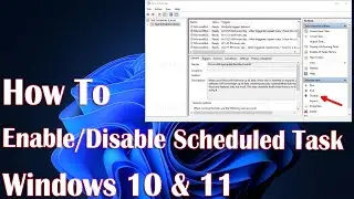 Enable Or Disable Scheduled Task In Windows 10 With Task Scheduler - 3 Fix How To