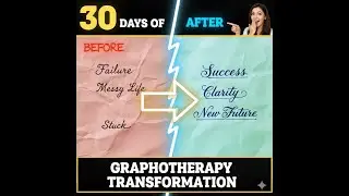Write 30 days of graphotheraphy book and transform your life and live your dream life #graphology