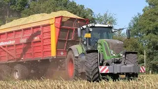 Claas Jaguar 860 in de mais met 4x Fendt | Loonbedrijf Vragender | Maish&auml;ckseln