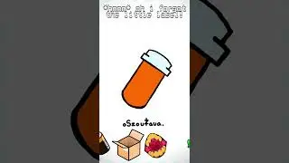 Drawing Stickers! Sticker 18 - A Pill Bottle! #sticker #drawing #chill