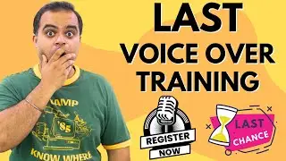 Last Voice Over Training Online & Offline | Few Seats Left
