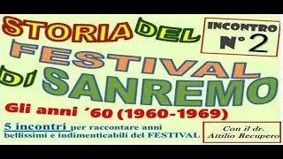 FESTIVAL DI SANREMO 2° PARTE 1960 1969