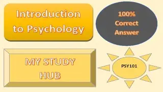 PSY101 GDB Solution 2022 | MY STUDY HUB | psy101 100% Correct Answer