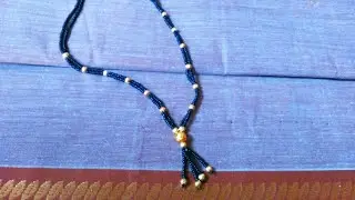 Trendy short mangalsutra making at home /daily wear handmade mangalsutra making