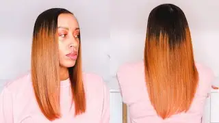 How To | Flat Iron Natural Hair | No Heat Damage | Maximum Thermal Protection