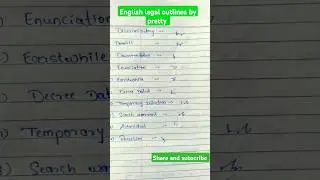 Pitman shorthand. Shorthand English legal phrases and outlines. Shorthand outlines. #viralvideo