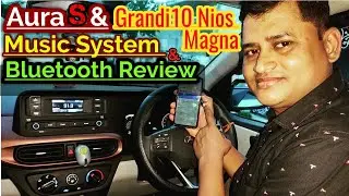 Hyundai Aura S varient/i10 Nios Magna Music System Review || How to Connect Bluetooth With Mobile