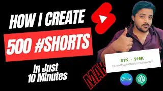 How to Create 500 Viral YouTube Shorts in 15 min For a faceless YouTube Channel with Canva Access