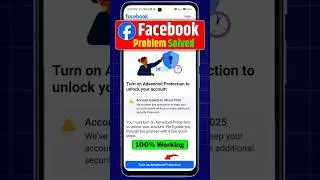 turn on advanced protection to unlock your account facebook | two factor authentication