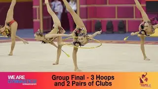 2019 Rhythmic Worlds, Baku (AZE) – Highlights 7, Group Final 3+2 - We are Gymnastics !