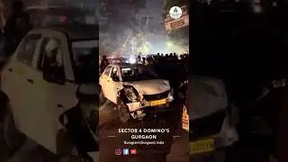 Gurgaon Sector 4 Cab Accident | Cab Accident | Sector 4 Car accident | Gurgaon Car Accident #shorts
