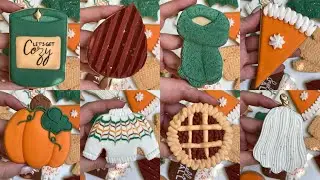 13 Easy Decorated Fall Cookies Ideas for Beginners | Satisfying Cookie Decorating with Royal Icing
