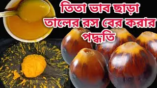 তিতা ভাব ছাড়া তালের রস বের করার সহজ পদ্ধতি | Tamanna Nasir