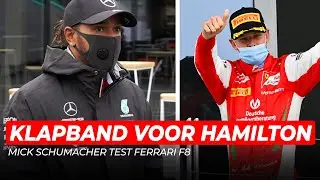 Klapband voor Hamilton en Mick Schumacher test Ferrari F8 Tributo | Social Wall #80