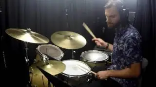 Runway Houses City Clouds Drum Cover with Transcription