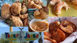 Gator Bites and Peel and eat Shrimp at Tacky Jacks in Orange Beach Alabama