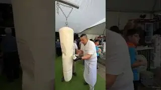 This is a traditional Turkish ice cream #shortsvideo