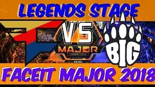Faze vs BIG - Dust2 - FACEIT Major london 2018 - Legends Stage - csgo highlights