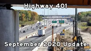 Highway 401 - Milton to Mississauga September 2020 - Toronto Freeways - 2020/09/20