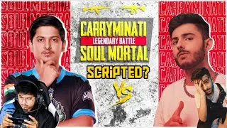 mortal VS Carryminati 3rd TDM pubg mobile MATCH both POV highlights, mortal trolled carryminati 😂