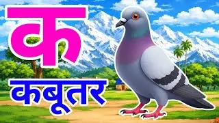 क से कबूतर, अ से अनार a se anaar k se kabutar I Hindi varnmala I ABCD क से कबूतर अ से अनार, for kids