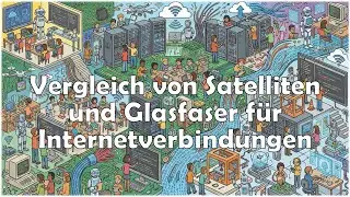Vergleich von Satelliten und Glasfaser f&uuml;r Internetverbindungen