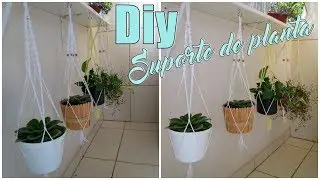 FA&Ccedil;A VOC&Ecirc; MESMO |  Suporte para plantas em Macram&ecirc; (Lidy Artesanato)