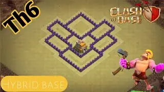 New BEST TH6 TROPHY/HYBRID[defense] Base 2018!! COC Town Hall 6 Hybrid Base Design - Clash of Clans