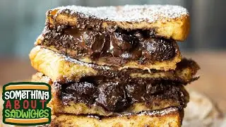 Chocolate & Cherry French Toast Sandwiches