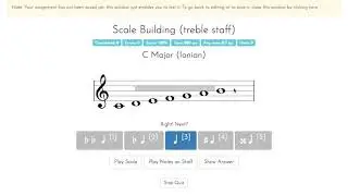 ToneSavvy - Level 4 Building scales with up to 1 sharp and 1 flat (Treble)