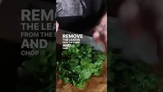 How to keep #cilantro  fresh longer!  #freezer